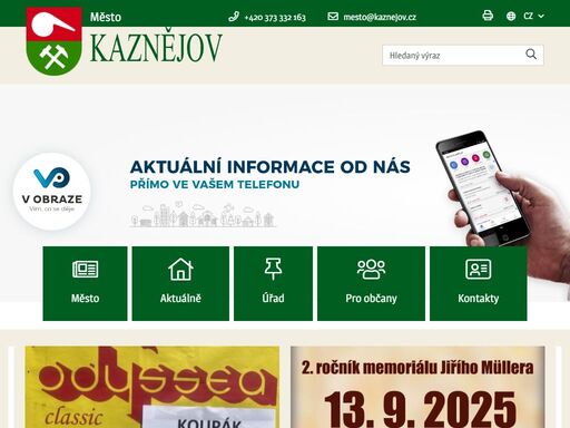 oficiální stránky města kaznějov