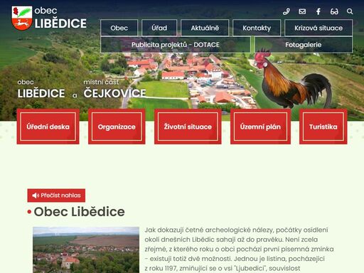 oficiální stránky obce libědice