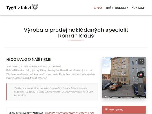 tygři v láhvi a utopenci - výroba a prodej nakládaných specialit plzeň - výroba utopenců a jiných nakládaných specialit