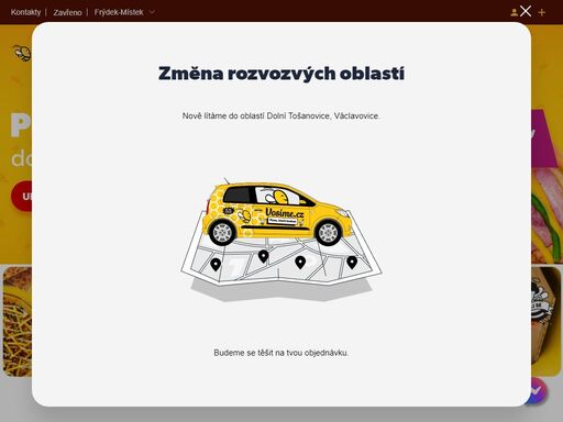 nejrychlejší rozvoz americké pizzy, stripsů, křidélek a nápojů po celém frýdku-místku. objednej online a do 30 minut máš jídlo doma!