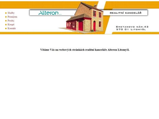 alteron - realitní kancelář litomyšl