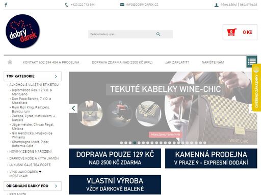 vítáme vás v dobrém dárku. již 29. rokem vymýšlíme originální dárky pro vaše blízké, kamarády a obchodní partnery. s nápadem a láskou ¦

neotřelé dárky s přidanou hodnotou originálního designu, jedinečné chutí či vtipem, které vaši oslaveneci skutečně ocení. inspirujte se dárky pro muže, dárky pro ženy nebo dárky…