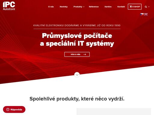 odolné průmyslové počítače a tablety prvotřídní kvality vyráběné s důrazem na 100% kvalitu, spolehlivost a odolnost. máme zkušenost 26 let v oboru a vlastní výrobní linku.