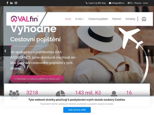 valfin čr - společnost zabývající se finančním poradenstvím.