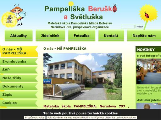 mš pampeliška a beruška je osmitřídní mateřská škola. všechny třídy ve školce jsou heterogenní. provozní doba mš pampeliška je od 6.30 do 16.00 hod.
