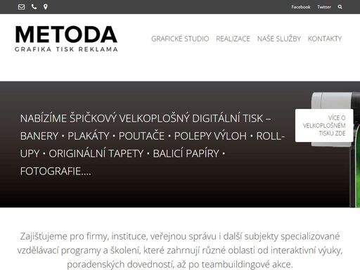 potřebujete grafický návrh, tisk, sazbu a dtp, typografické služby, www stránky, reklamní předměty? to vše a ješte víc nabízí grafické studio metoda brno.