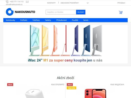 e-shop a kamenná prodejna zaměřující se na prodej nových výrobků apple a servis telefonů všech značek.