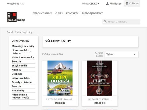 knihy pro zábavu, poučení i zamyšlení, ale vždy se zárukou dobrého počtení. u vybraných titulů s bonusem věnování a vlastnoručního podpisu autora.