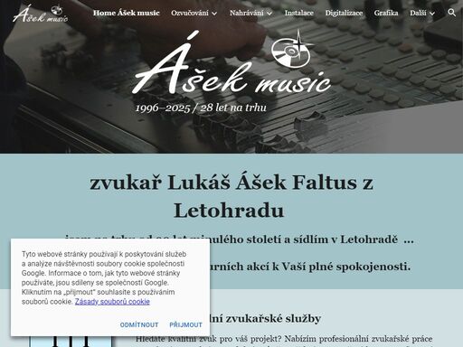 ášek, muzika, ozvučování, ozvučení, ozvučení kulturních akcí, audio, hudební agentura, kunčice, letohrad, zvukař, lukáš faltus, internetové prezentace, internet, webmaster