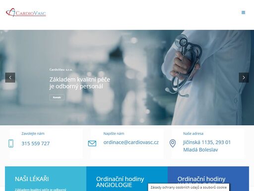 nabízíme komplexní péči o pacienty s kardiovaskulárním onemocněním v přátelském a klidném prostředí v soukromé ambulanci v mladé boleslavi.