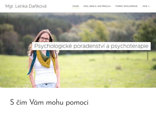 jsem psycholožka a psychoterapeutka, pracuji v centru brna. nabízím odborné psychologické konzultace a psychoterapii jednotlivcům, párům i rodinám. nabízím on-line konzultace.