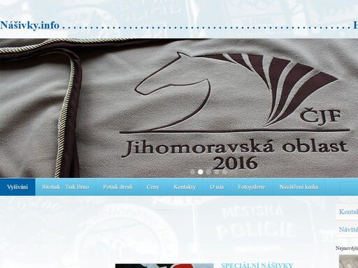 výšivky, nášivky, potisk dresů, praha