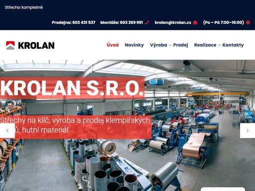 novinky co je u nás nového vybudování fotovoltaické elektrárny lis 13, 2023 by tomasvalter nová hydraulická ohýbačka variobend srp 09, 2021 by superspravce obnova střechy na věži mihulka úno 06, 2021 by superspravce prodejna pro naše zákazníky zajišťujeme poradenskou činnost, kompletní realizace zakázek včetně atypické zakázkové výroby. námi nabízené zboží je připraveno k okamžitému odběru