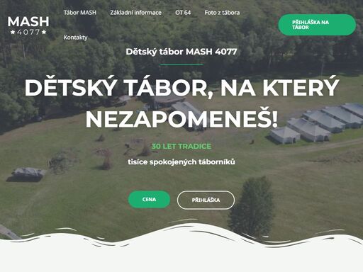 prázdniny v dětském táboře mash 4077 v trutnově - dolcích nabízí firma zero trutnov i, s.r.o.