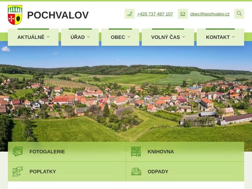 oficiální stránky obce pochvalov