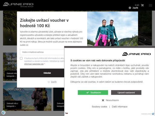 vybavte se na své outdoorové aktivity v oficiálním outletu značky alpine pro. nejlepší ceny oblečení a obuvi do města i přírody najdete jen u nás.