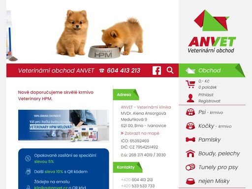 internetový obchod zaměřený nejen na krmivo pro psy a kočky. nabízíme široké množství kvalitních značek.