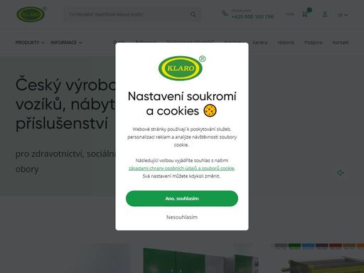 český výrobce zdravotnických a manipulačních vozíků, včetně dalšího sortimentu a příslušenství.