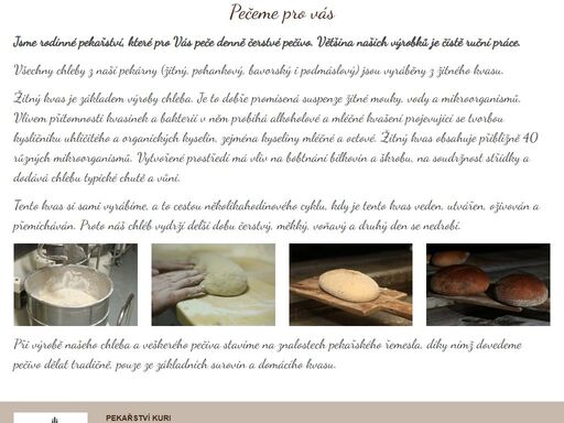 pečeme a prodáváme denně čerstvé pečivo - chléb, rohlíky, housky, bagety, žemle, veky, sladké pečivo a další pekařské výrobky. navštivte naše prodejny ve stříbře a v plzni.