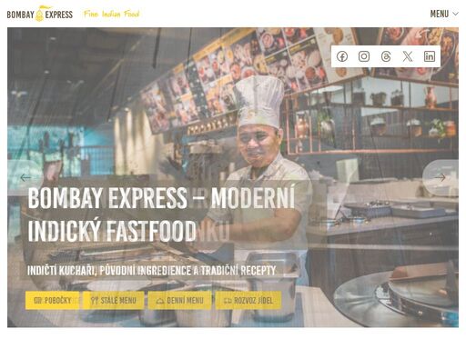bombay express je moderní řetězec indického fastfoodu s pobočkami v čr, na slovensku a v rakousku. zaměřujeme se na severoindickou kuchyni. nabízíme i rozvoz.