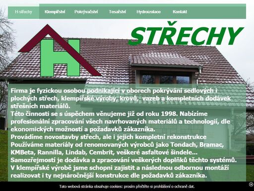 komplexní dodávka střech