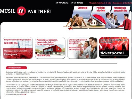 musil a partneri, s.r.o. je spolecnost, která se specializuje na poradenství v oblasti pojištení a dalších financních produktu jako je stavební sporení, financování bydlení, investování do otevrených podílových fondu, zlata a stríbra.