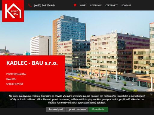 profesionalita kvalita spolehlivost stavební firma kadlec-bau s.r.o. je dynamická společnost působící na českém trhu od roku 2004. | kadlec-bau s.r.o. - stavební firma