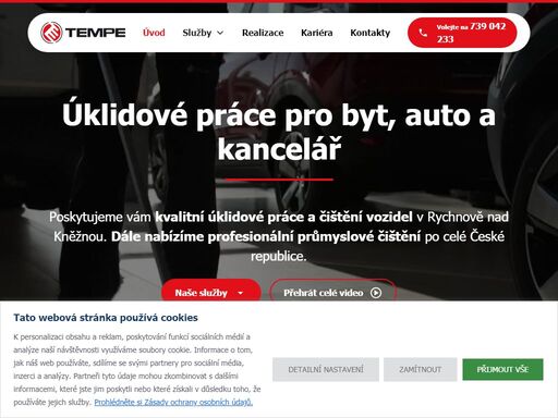 úklidové služby a průmyslové čištění, rychnov nad kněžnou, tempe - pavel stanček