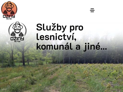 ožiny s.r.o. – odborníci na moderní lesnické služby s důrazem na mechanizovaný úklid klestu a efektivní péči o les.