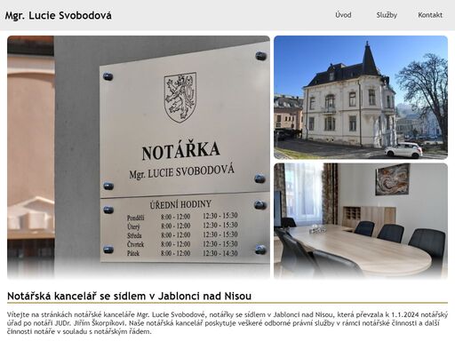 mgr. lucie svobodová - notářská kancelář v jablonci nad nisou