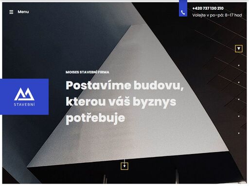 stavební firma se zaměřuje na výstavbu obchodních center, prodejen, skladů a průmyslových hal.