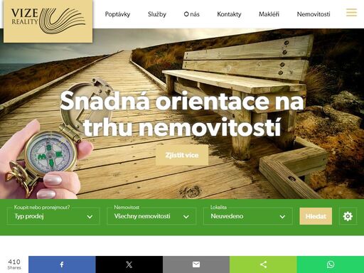 každý den stovky nových nemovitostí, reality. nemovitosti na prodej či pronájem v každém místě. přehledný katalog realit.