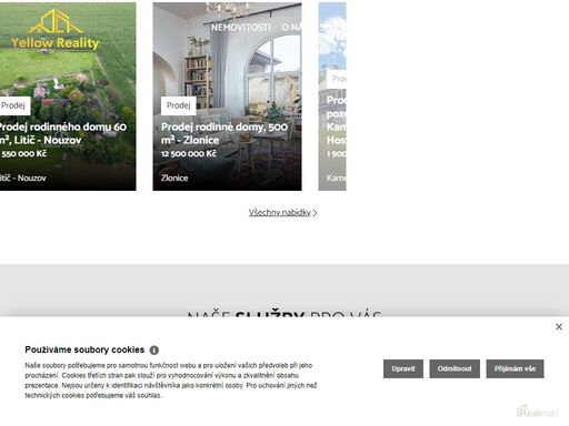 nabídka nemovitostí.