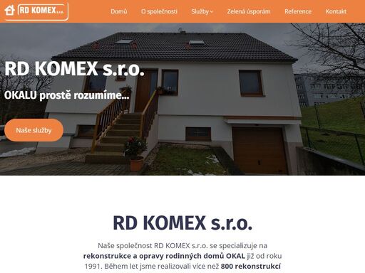 naše společnost rd komex s.r.o. se specializuje na rekonstrukce a opravy všech typů rodinných domů okal již od roku 1991. okalu prostě rozumíme!
