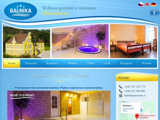 wellness penzion balnika vám nabízí ubytování v bezprostřední blízkosti np české švýcarsko a chko labské pískovce, v moderně vybavených pokojích s vlastním sociálním zařízením.