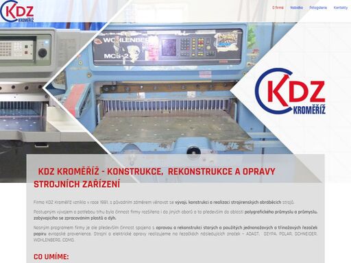 kdz kroměříž - opravy, konstrukce a rekonstrukce strojních zařízení