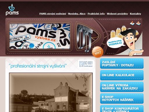 profesionální strojní vyšívání na reklamní a sportovní textil, firemní oblečení