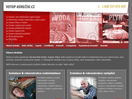 instalace a rekonstrukce vody, topení a plynu