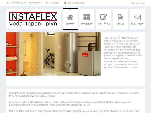  | voda plyn topení
