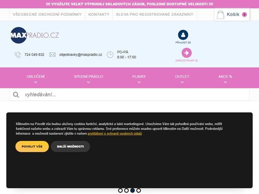 výhodný nákup v internetovém obchodě nakoupíte dámské a pánské plavky, sportovní a fitness oblečení, dámské a pánské spodní prádlo luxusní a erotické.