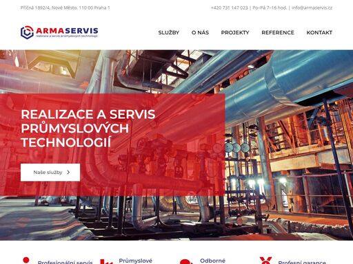 nabízíme servis průmyslových technologií, montáž konstrukcí, zámečnické, svařečské, instalatérské, topenářské a montážní práce.
