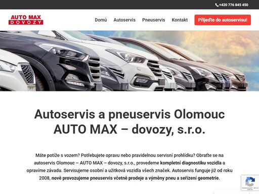 autoservis olomouc - firma auto max-dovozy, s.r.o. nabízí komplexní služby autoservisu, stk, diagnostiku vozidel, pneuservis a další. kontaktujte autoservis v olomouci, firmu auto max-dovozy, s.r.o.