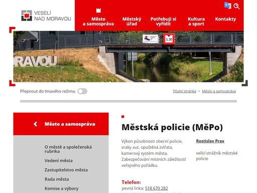 oficiální webové stránky města veselí nad moravou
