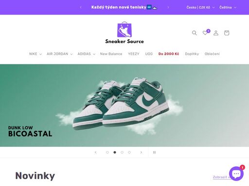 sneakersource – váš zdroj pro limitované sneakers. nabízíme autentické a exkluzivní edice tenisek. sneakers, které vás odliší od davu | doprava zdarma
