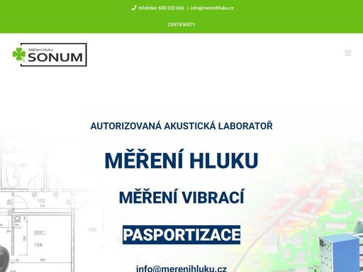 autorizované měření hluku, vibrací, stavební neprůzvučnosti, doby dozvuku, pasporizace staveb, poasportizace komunikací, měření hluku na pracovištích
