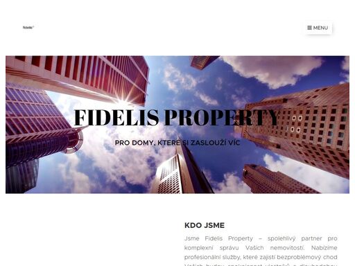 jsme fidelis property – spolehlivý partner pro komplexní správu vašich nemovitostí. nabízíme profesionální služby, které zajistí bezproblémový chod vašich budov, spokojenost vlastníků a dlouhodobou hodnotu vaší investice.