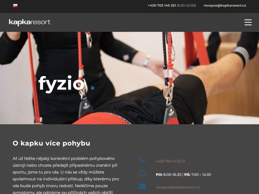nabízíme kvalitní fyzioterapii a nejmodernější přístroje, které vám pomohou k rychlejší regeneraci. ukážeme vám cestu ke zdravému a přirozenému pohybu.