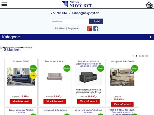 nábytek, sedací soupravy, obývací stěny 