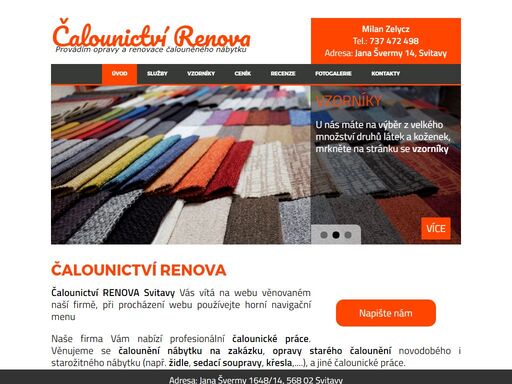 čalounictví renova svitavy – provádím opravy a renovace čalouněného nábytku. zajišťuji čalounění dveří i starožitného nábytku.