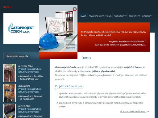poskytujeme projektovou činnost pro výstavbu a rekonstrukci místních plynovodů, přípojek a odběrného zařízení, průmyslové plynovody a potrubní rozvody pro různá média, kotelny a energetické zdroje, realizaci vnitřních rozvodů v budovách (tzb), čističek odpadních vod, vodovodů, kanalizací.